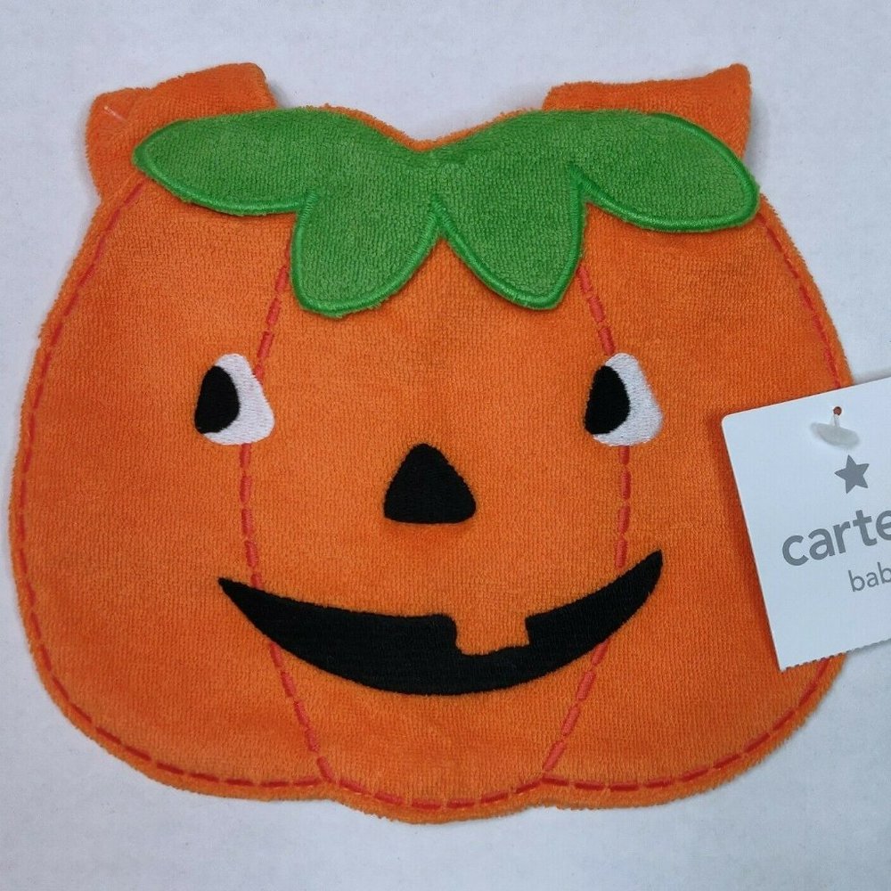 Carters Halloween Jack-o-lantern Bib